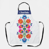 Benutzerdefinierte Schürze in Rosa und orange (Vorderseite)