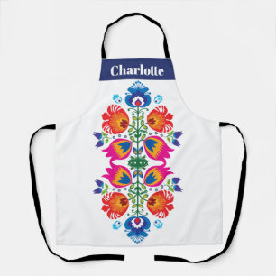 Benutzerdefinierte Schürze in Rosa und orange