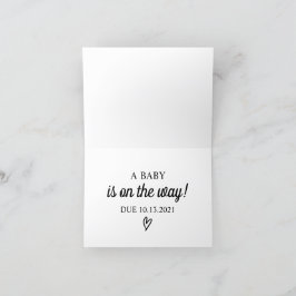 Benutzerdefinierte Schwangerschaftsankündigungskar Ankündigung