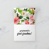 Benutzerdefinierte Schwangerschaftsankündigungskar Karte (Innenseite)