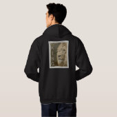 Benutzerdefinierte Schwarz-Farbe Lion Elegante Mod Hoodie (Schwarz voll)