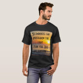 Benutzerdefinierte Schwarz-Farbübergänge Anführung T-Shirt (Vorne ganz)