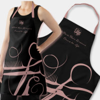 Benutzerdefinierte Schwarz Rosa Logo Motto Haartoo