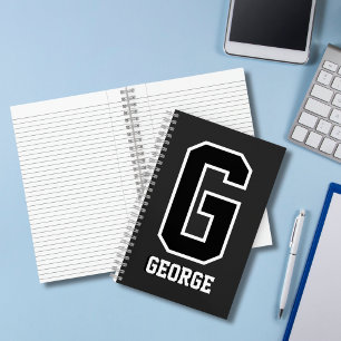 Benutzerdefinierte Schwarz/Weiß-Personalisierte Mo Notizblock