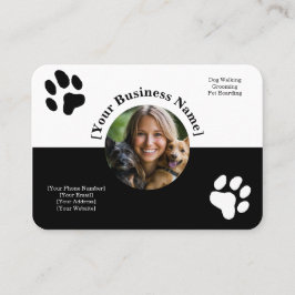 Benutzerdefinierte Schwarz/Weiß-Pflegekarte Visitenkarte