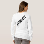 Benutzerdefinierte schwarz-weiße Frauen doppelseit T-Shirt (Schwarz voll)