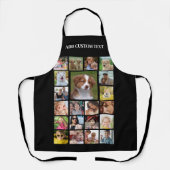Benutzerdefinierte schwarze 21-Foto-Grid-Schürze m Schürze (Vorderseite)