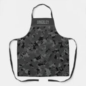 Benutzerdefinierte schwarze Camouflage Schürze (Vorderseite)