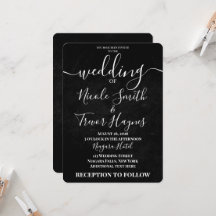 Benutzerdefinierte schwarze Grunge-Textur-Hochzeit