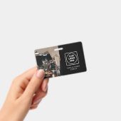 Benutzerdefinierte schwarze ID | Modernes Abzeiche Ausweis (Handheld)