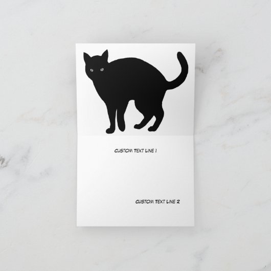 Benutzerdefinierte schwarze Karte (Innenseite)