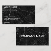 Benutzerdefinierte schwarze Marmorkarte Visitenkarte (Vorne/Hinten)