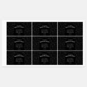 Benutzerdefinierte schwarze Monster-Spray-Labels Etiketten (Blatt)