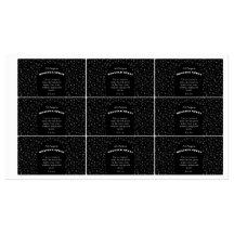 Benutzerdefinierte schwarze Monster-Spray-Labels