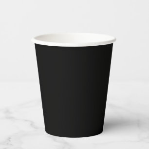 Benutzerdefinierte schwarze Papiertassen - Große M Pappbecher