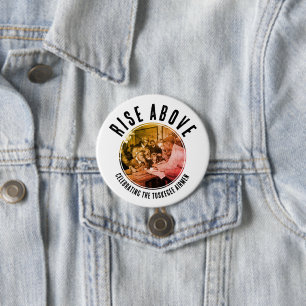 Benutzerdefinierte schwarze Rise Above TUSKEGEE AI Button