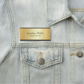 Benutzerdefinierte schwarze und goldene elegante V Namensschild (Beispiel)