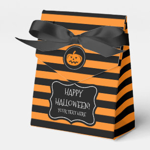 Benutzerdefinierte schwarze und orange Halloween-P Geschenkschachtel