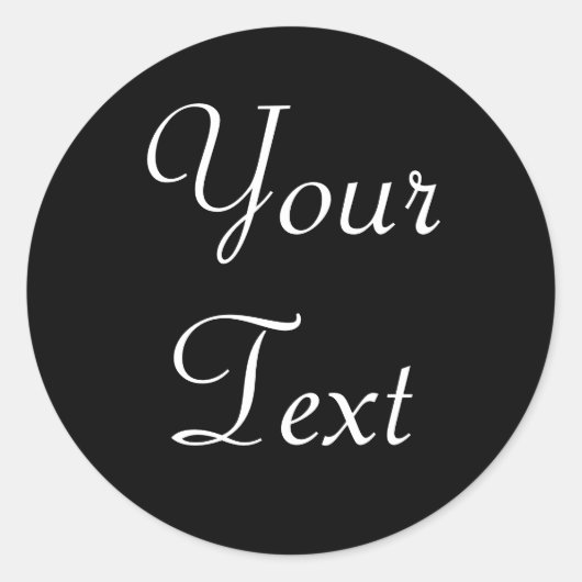 Benutzerdefinierte Schwarzweiß-Umschlag Aufkleber (Vorderseite)