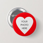 Benutzerdefinierte Scribbleprint Herzgrenze ... - Button (Vorne & Hinten)