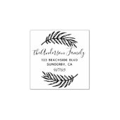 Benutzerdefinierte Script-Palm-Blätter Rücksendead Gummistempel (Prägung)