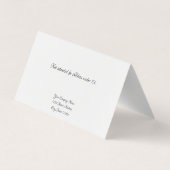 Benutzerdefinierte Scroll-selbst Stehende Ohrring- Visitenkarten (Rückseite)