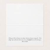 Benutzerdefinierte Scroll-selbst Stehende Ohrring- Visitenkarten (Innenseite Aufgefaltet)