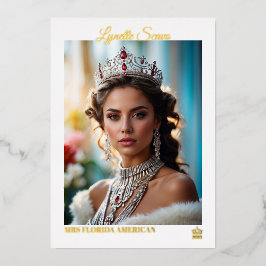 Benutzerdefinierte Seiten-Autogrammkarten | Elegan Folieneinladung