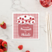 Benutzerdefinierte selbstgemachte Marmelade und Gi Serviette (Beispiel)