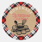 Benutzerdefinierte selbstgemachte Weihnachtsplätzc Runder Aufkleber (Vorderseite)