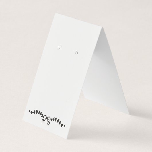 Benutzerdefinierte, selbstständig Stehende Ohrring Visitenkarten (Vorderseite)