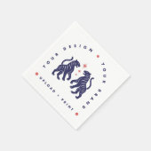 Benutzerdefinierte Servietten | Ihr Design hochlad (Ecke)
