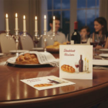 Benutzerdefinierte Shabbat Shalom Quadratkarte mit
