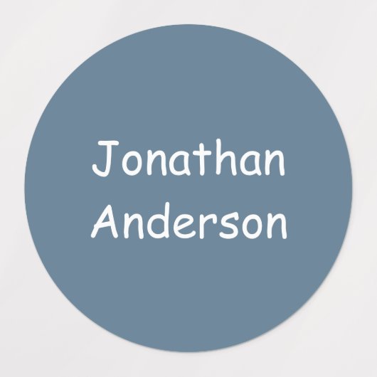 Benutzerdefinierte Shades von Blue Kid's Name Labe Etiketten (Design 1)