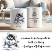 Benutzerdefinierte sibirische Husky-Tasse mit insp Kaffeetasse