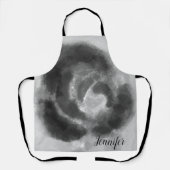 Benutzerdefinierte Signatur Schwarz und Weiß Wasse Schürze (Vorderseite)