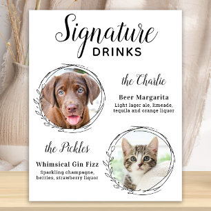 Benutzerdefinierte Signature-Drinks Hundebar Pet-W Poster