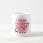 Benutzerdefinierte Silhouette eines Labrador Retri Kaffeetasse (Mittel)