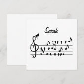 Benutzerdefinierte Singvogel-Violinenschlüssel-Kun (Vorne/Hinten)
