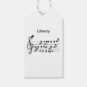 Benutzerdefinierte Singvogel Violinschlüssel Kunst Geschenkanhänger