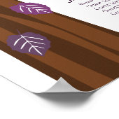 Benutzerdefinierte Sitzdiagramme im Herbst fallend Poster (Ecke)