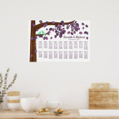 Benutzerdefinierte Sitzdiagramme im Herbst fallend Poster (Küche)