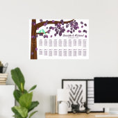 Benutzerdefinierte Sitzdiagramme im Herbst fallend Poster (Heimbüro)