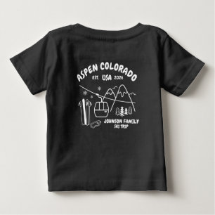 Benutzerdefinierte Skitour Familie Freunde Gruppen Baby T-shirt