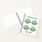 Benutzerdefinierte Skizze und Linien niedliche Uni Notizblock (Innenseite)