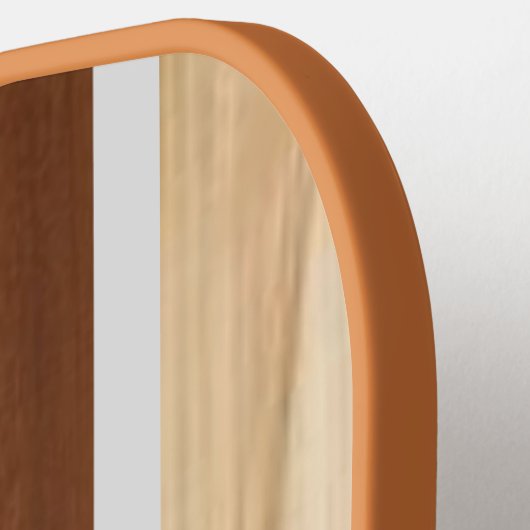 benutzerdefinierte Skriptname Kalligrafie Monogram Pickleball Schläger (Linke Seite)