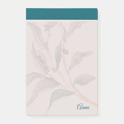 Benutzerdefinierte Skriptvibranntblauer Rand Moder Post-it Klebezettel (Vorderseite)