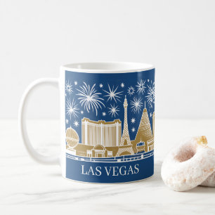 Benutzerdefinierte Skyline Las Vegas Strip Vintage Kaffeetasse