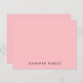 Benutzerdefinierte Sleek-Vorlage Elegantes Monogra Mitteilungskarte (Vorne/Hinten)