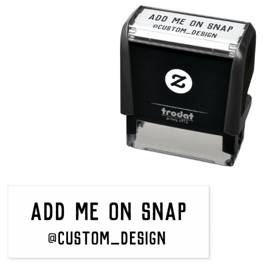 Benutzerdefinierte Snapchat-Briefmarke Permastempel (Beispiel)